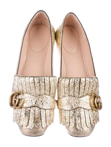 silver gucci flats|Gucci jolie gg flats.